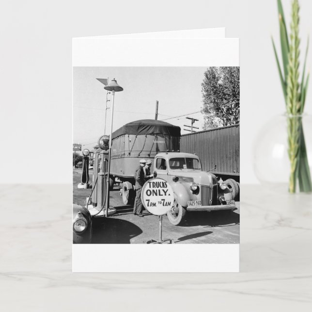 Lkw-Stopp der 40er Jahre Karte (Vorderseite)