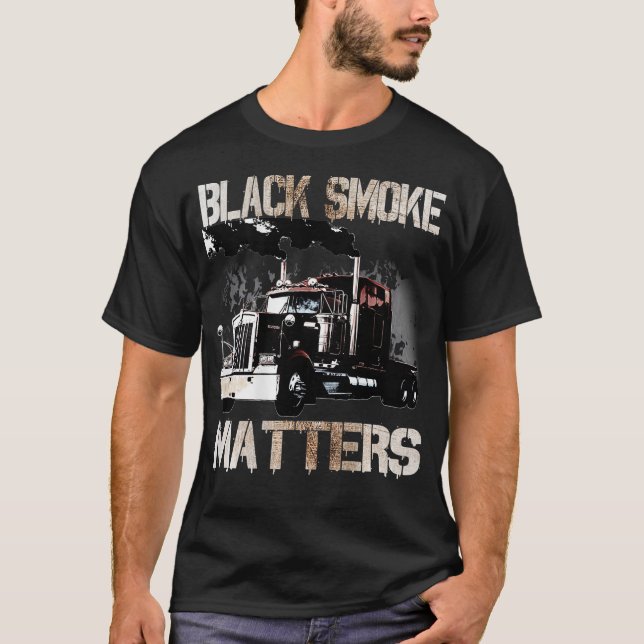 LKW-Traktor-Anhänger 18 Radbauweise T-Shirt (Vorderseite)
