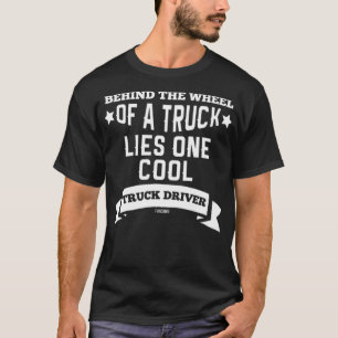 LKW-Transportlogistik-Fahrer-Autobahn-Geek-Körper T-Shirt