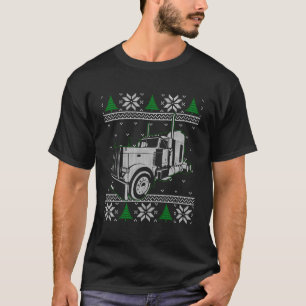 LKW Ugly Christmas Sweater Truck Driver Geschenk T-Shirt