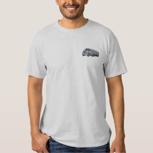Lkw- und Dump-Anhänger Besticktes T-Shirt