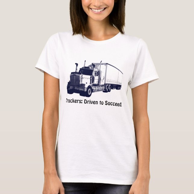 Lkw- und Lkw-Fahrer Positives Shirt (Vorderseite)