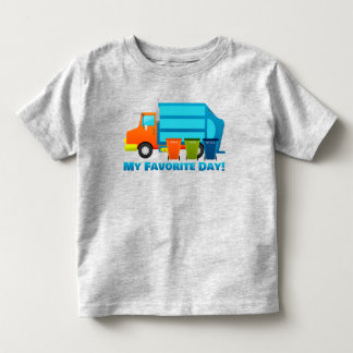 Lkw und Müllbehälter, Jungs und Mädchen Kleinkind T-shirt