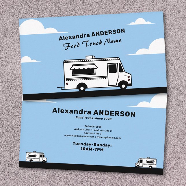 LKW VISITENKARTE (Food Truck Business Card)
