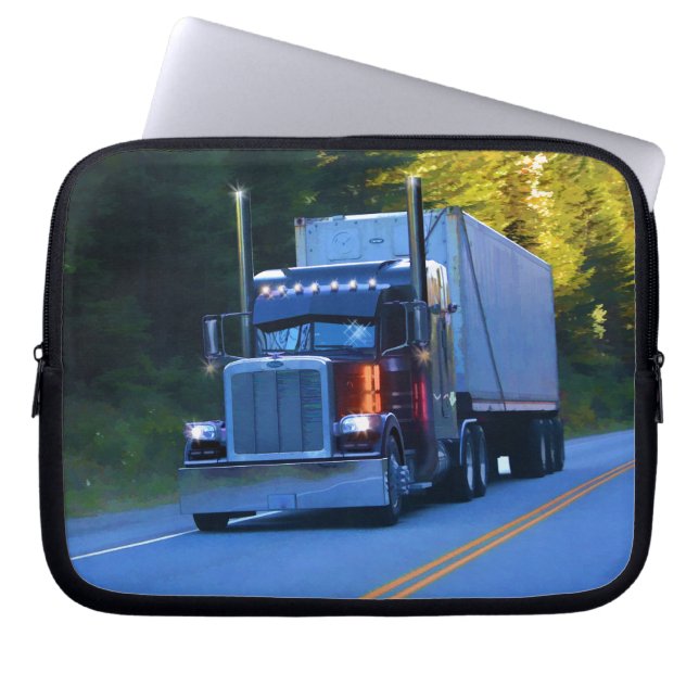 LKWs, Big Rig Cargo Truck Art Laptopschutzhülle (Vorderseite)