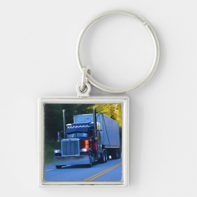LKWs, Big Rig Cargo Truck Art Schlüsselanhänger (Vorne)