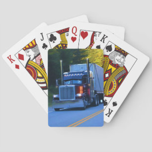 LKWs, Big Rig Cargo Truck Art Spielkarten