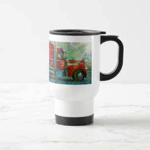 LKWs BIG RIG LKW STOPP REISE MUG Reisebecher