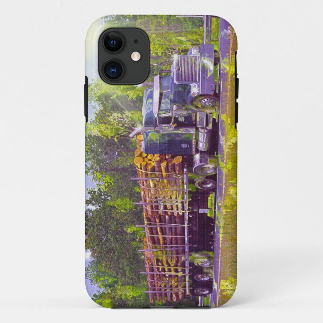 LKWs Big Rig Logging Truck iPhone Case (Rückseite)