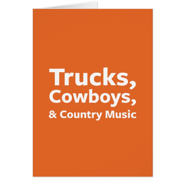 LKWs, Cowboys und Countrymusik (Vorne)