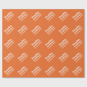 LKWs, Cowboys und Countrymusik Geschenkpapier