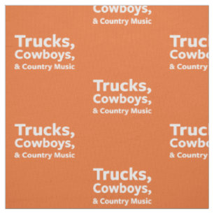 LKWs, Cowboys und Countrymusik Stoff