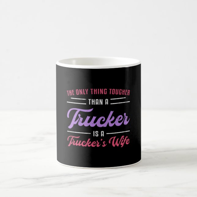 LKWs Ehefrau Grüner als LKW LKW Funny Kaffeetasse (Mittel)
