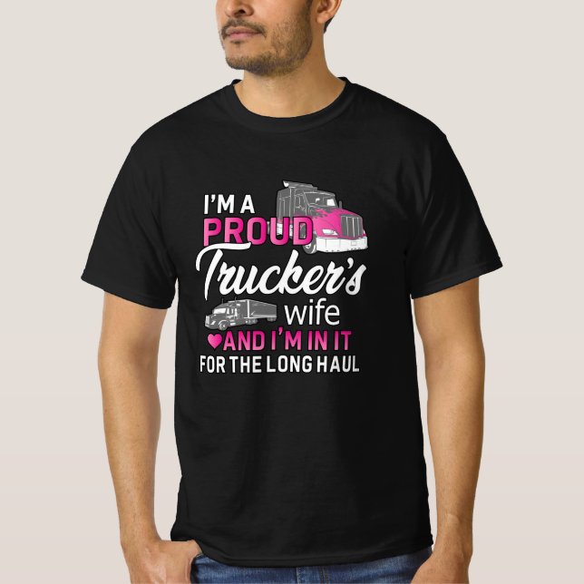 LKWs Ehefrau LKW LKWs Girl Geschenkidee T-Shirt (Vorderseite)