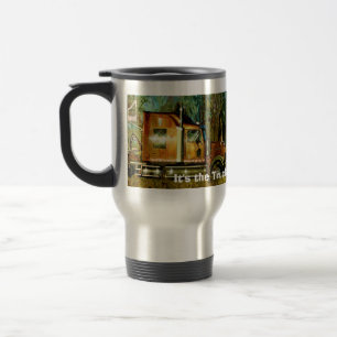 LKWs GROSSER RIG AUF DER STRASSENREISE MUGS Reisebecher