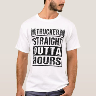 LKWs LKWs Funny Truck Fahrer Geradewegs außerhalb T-Shirt