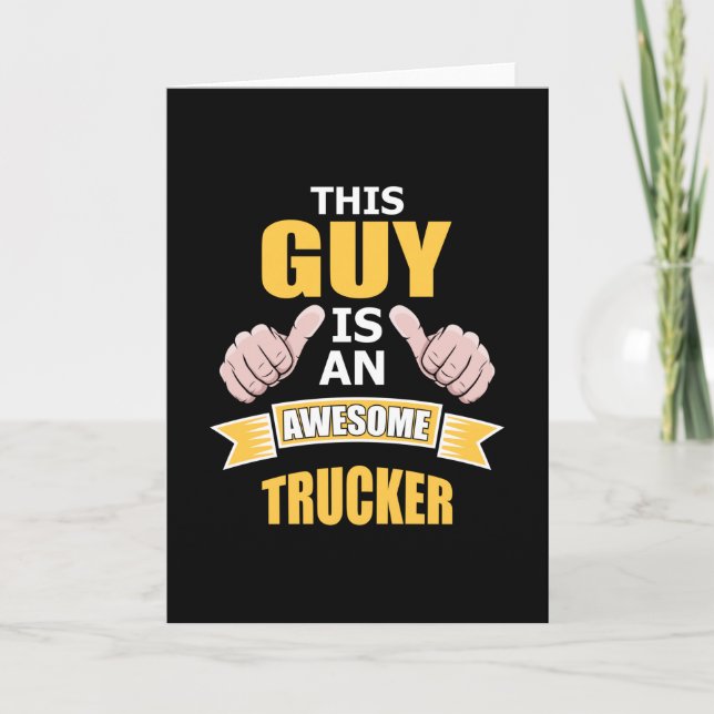 LKWs LKWs LKWs Funny Gift Idee Karte (Vorderseite)