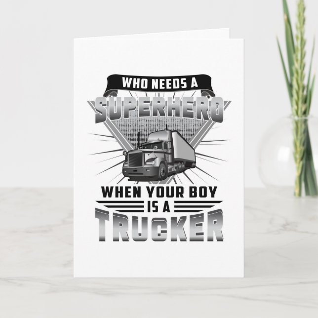 LKWs LKWs LKWs LKW LKW Funny Gift Idee Karte (Vorderseite)