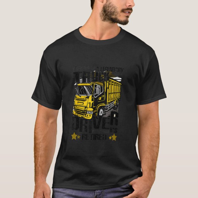 LKWs mit einem legendären LKW-Fahrer T-Shirt (Vorderseite)