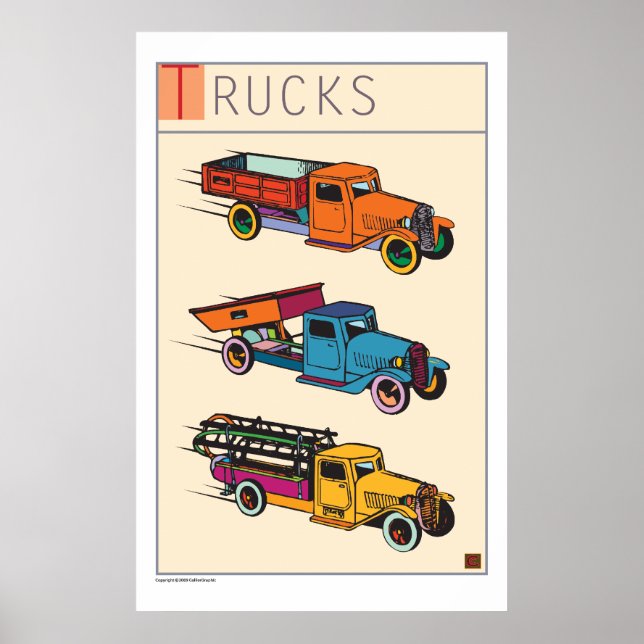 LKWs-Prints/Poster Poster (Vorne)