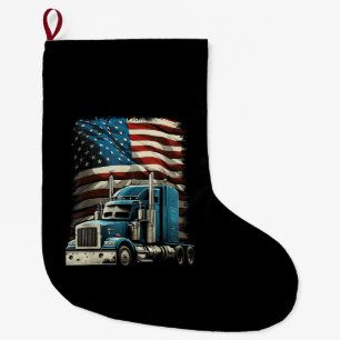 LKWs US-amerikanische Fahne für Patriotic Truck Dr Großer Weihnachtsstrumpf