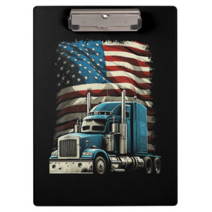 LKWs US-amerikanische Fahne für Patriotic Truck Dr Klemmbrett