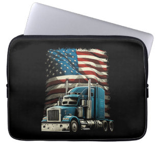 LKWs US-amerikanische Fahne für Patriotic Truck Dr Laptopschutzhülle