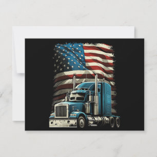 LKWs US-amerikanische Fahne für Patriotic Truck Dr Save The Date