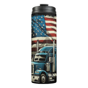LKWs US-amerikanische Fahne für Patriotic Truck Dr Thermosbecher