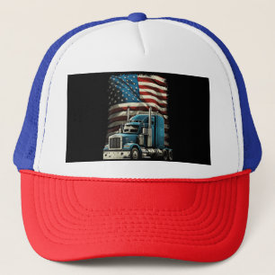 LKWs US-amerikanische Fahne für Patriotic Truck Dr Truckerkappe