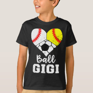 Ll Gigi Herz Lustig Verkaufen Weichll Fußball Gigi T-Shirt