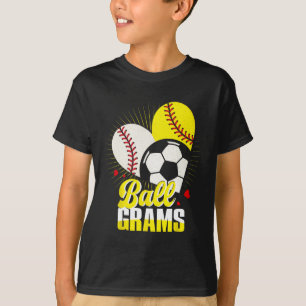 Ll Gramm Verkaufen Softll Fußball Lustig Cute Weih T-Shirt