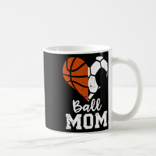 Ll Mom Herz Lustig Fußball Sketll Mom Kaffeetasse
