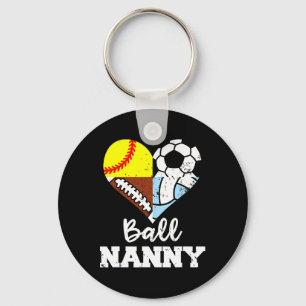 Ll Nanny Fußball Fußll Softll Volleyll Spieler Schlüsselanhänger