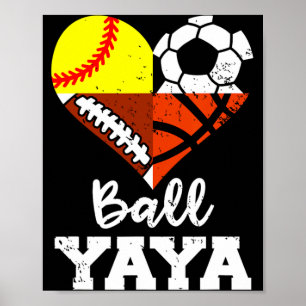 Ll Yaya Fußball Fußll Softll Skizze Spieler Yaya T Poster