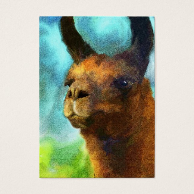 Llama ACEO Art Trards (Devant)