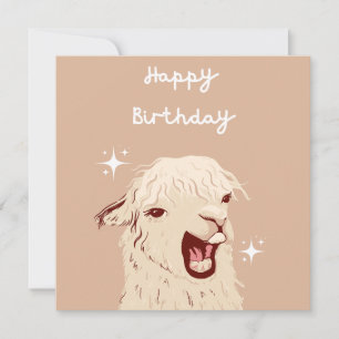Llama Alles Gute zum Geburtstag Karte