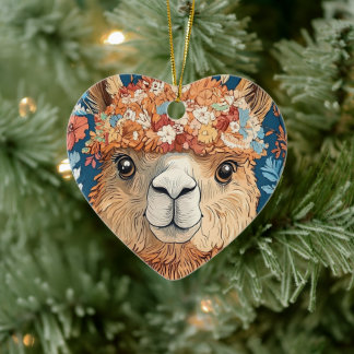 Llama Alpaca jedes Alter Keramik Ornament