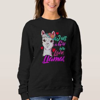 Llama Alpaca Llamas Kinder Mädchen 1 Sweatshirt
