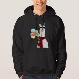 Llama Alpaca Sonnenbrille Cool Lama Rama Idee Hoodie