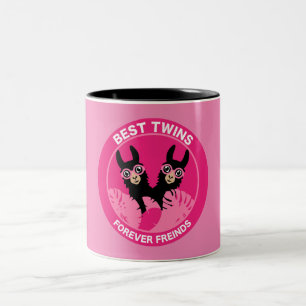 Llama Alpaca Twin Girl Zweifarbige Tasse