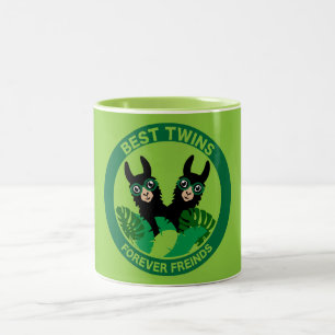 Llama Alpaca Twins Zweifarbige Tasse