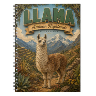 Llama Alpaka Andenhohen POPCUT Notizblock