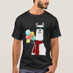 Llama Alpaka Sonnenbrille Cool Lama Rama Idee T-Shirt