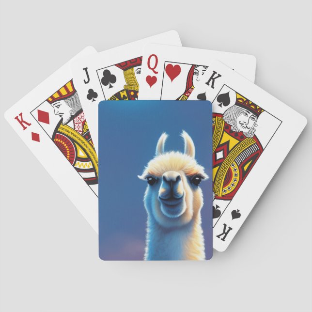 Llama Artwork Spielkarten (Rückseite)