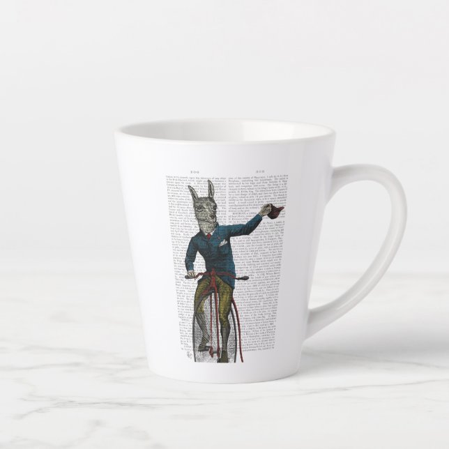 Llama auf Bike Milchtasse (Rechts)