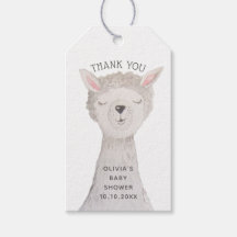 Llama-Baby-Party Danke | Aquarell Alpaka