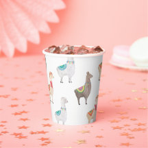 Llama-Baby-Party | Wasserfarbe Boho-Alpaka-Tier