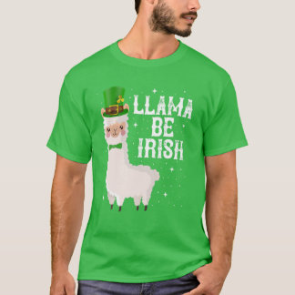 Llama Be Irish Kleeblatt St. Patrick's Day Saint P T-Shirt