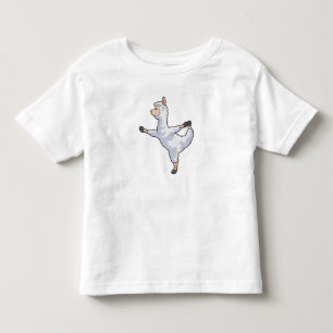 Llama bei der Yoga-Fitness Kleinkind T-shirt